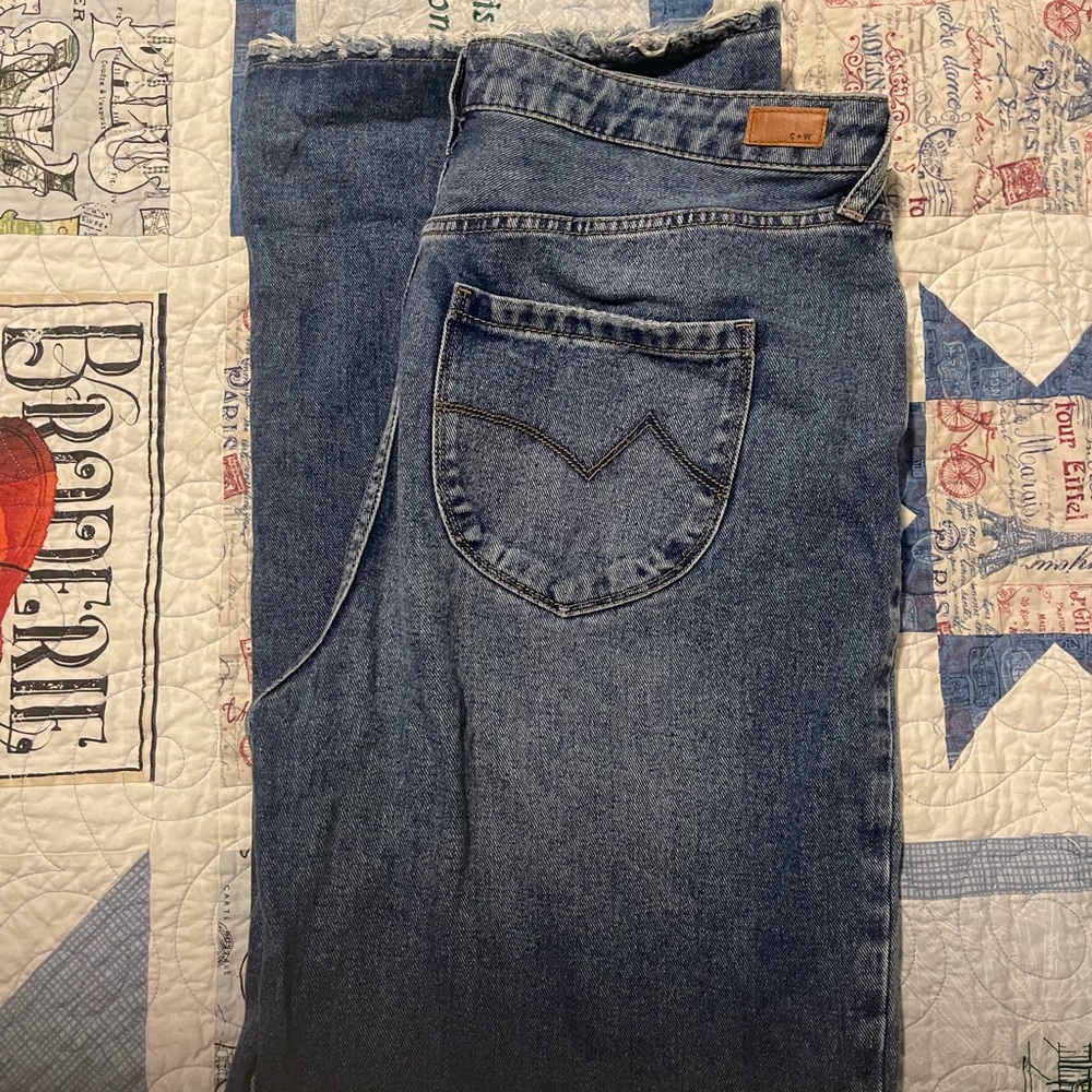 CLEO+WOLF Medium wash HIGH RISE